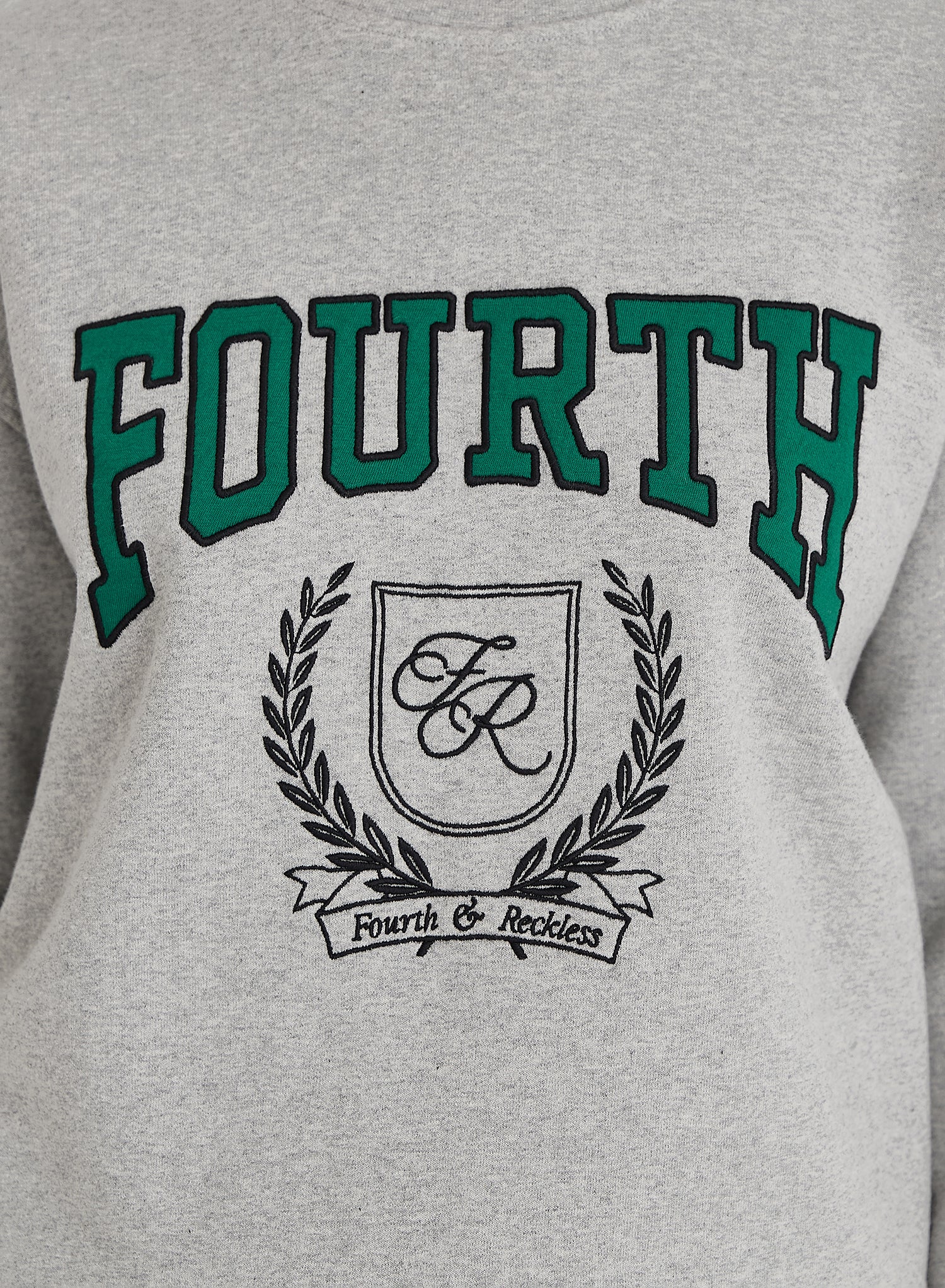 Grey Fourth Varsity Oversized Sweatshirt
